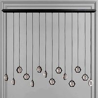 Restoration Hardware ECLATANT LINEAR CHANDELIER 72 Black