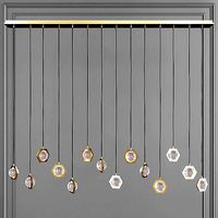 Restoration Hardware ECLATANT LINEAR CHANDELIER 72 Brass
