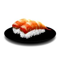 Prawn Sushi Japanese Japan Food rolls 3d model 3D model