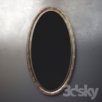 Oval mirrors (baguette art.BR 1034-GLDR1)