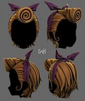 3D Hair style for girl V82