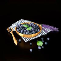 Blueberry with lavender