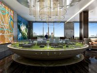 Lobby and Hall with Maquette of Upcoming Residential Complex