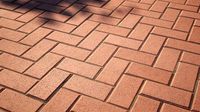 Red brick pavin