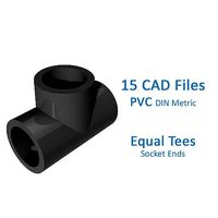 PVC Equal Tees - Socket Ends -