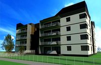 Residental building with underground garage