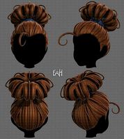 3D Hair style for girl V80