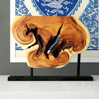 Wooden Decoration on Stand