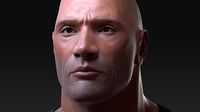 Dwayne Johnson Bust Model