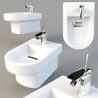 Bidet teuco wilmotte and bidet mixer teuco skidoo