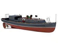 Russian 42 ft work motor boat 1915