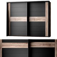 Bellevue Wardrobe low poly 3d model