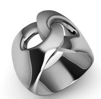 Anello in argento intreccio Pomellato test