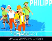 PHILIPP Stylized modular low poly character