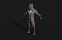 Horse man Creature Model with PBR n Arnold Textures n Xgen Fur