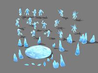 Stone Glacier Ancient Area - Magic Army Ice Sculpture 01