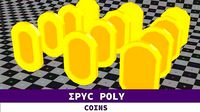 Epic Poly - Mariolike Coin with LOD