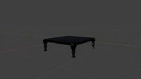CoffeeTable Square Black Marble