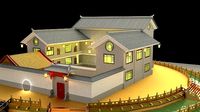 Chinese courtyard House