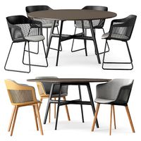 Chair DEDON AIIR and Table DEDON SEAX