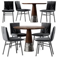 Chair Bonaldo PIL and Table ENNE ECHO