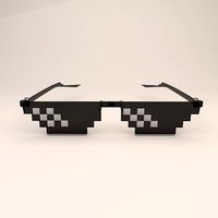 8 bit pixel thug life glasses
