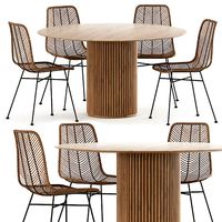 Chair BLOOMINGVILLE LENA and ASPLUND PALAIS ROYAL TABLE