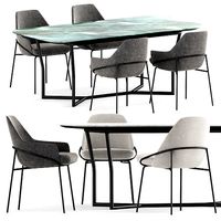 Chair BERTO JACKIE and Table BERTO CJ