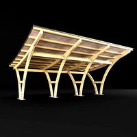 Wooden carport