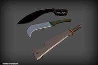 Set Machetes Kukri