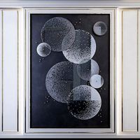 decorative panel from sandblasted circles PN31