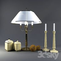 lamp and a candle, decoration