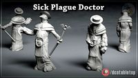 Corrupted Plague Doctor - 3D Printable Character - 2 Poses | 3D