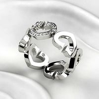 Cartier Hearts Golden Rings | 3D