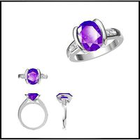 Aquamarine color stone ring 3design price | 3D
