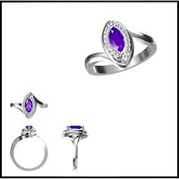Affordable Color stonerings cad cam jewelry design | 3D