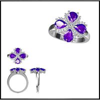 Affordable Color stonerings cad cam jewelry | 3D