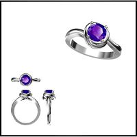 Affordable Color stonerings cad ring design | 3D