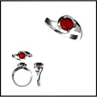 Affordable Color stonerings jewelers file set | 3D