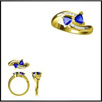 Affordable Color stonerings rhino 3d jewelry | 3D