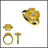Affordable Color stonerings rhinoceros 3d jewelry design | 3D