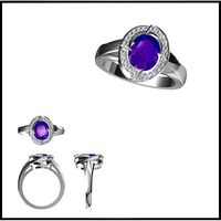 Affordable Color stonerings wax files jewelry | 3D