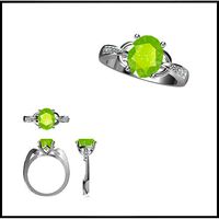 Color stonerings sets types of jewelry files | 3D