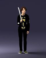 man with sword 0107 3d print ready  | 3D