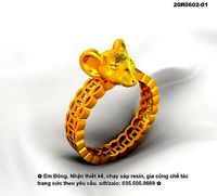 12 animal zodiac rat ring | 3D