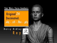 Daisy Ridley - Rey - Star Wars | 3D