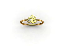 gold ring  61a | 3D