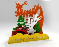 Old Soviet postcard made in 3D | 3D