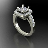 Halo Jewelry Ring | 3D