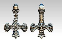 THOR Hummer Pendant with Odins Horn 3d bionic biomechanic | 3D